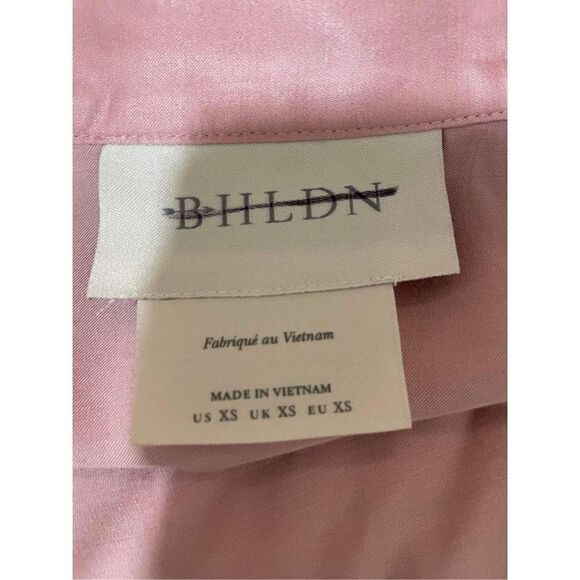 New Anthropologie x BHLDN Matine Silky Long-Sleeve Lace-Trimmed Robe Size XS - Picture 7 of 7